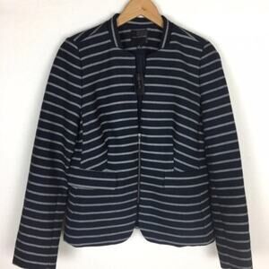 The LImited Navy Blue Stripe Zip NWT Blazer  Jacket Medium